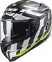 FF327 Challenger C Flames  LS2 Integralhelm Carbon