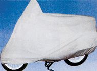 Garage Roller mit Windschutz grau