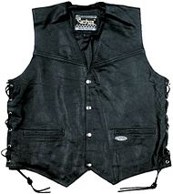 Gilet with Laces schwarz