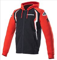 Honda Zip Hoodie red black