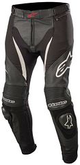 SP X Leathter Pants schwarz weiss