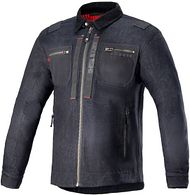 AS-DSL Toshio Denim Overshirt blau schwarz