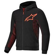Chrome Air Sport Hoodie schwarz rot fluo