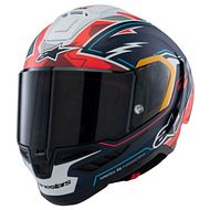 S-R10 Pedro Acosta Le Helmet blau rot weiss matt