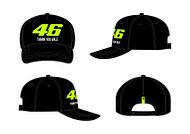 VR46 Mid Visor Cap schwarz