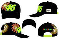 VR46 Mid Visor Cap Heritage schwarz