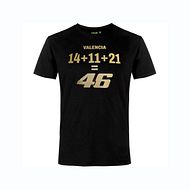 VR46 T-Shirt Valencia 2021  schwarz