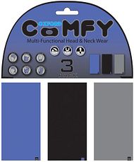 Comfy Blue/Blk/Grey 3-Pack 