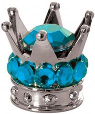 Junior Crown Valve Caps-Blue 