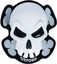 Skull Knee Sliders White 