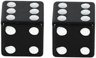 Lucky Dice Valve Caps black 