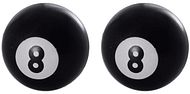 8 Ball Valve Caps Black 