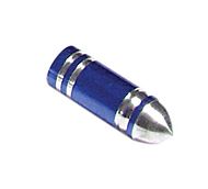 Valve Caps Bullets Pair - Blue 