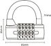 5-digit Combination Padlock  Oxford Schloss schwarz