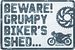 Oxford Garage Metal Sign Oxford Schild Beware